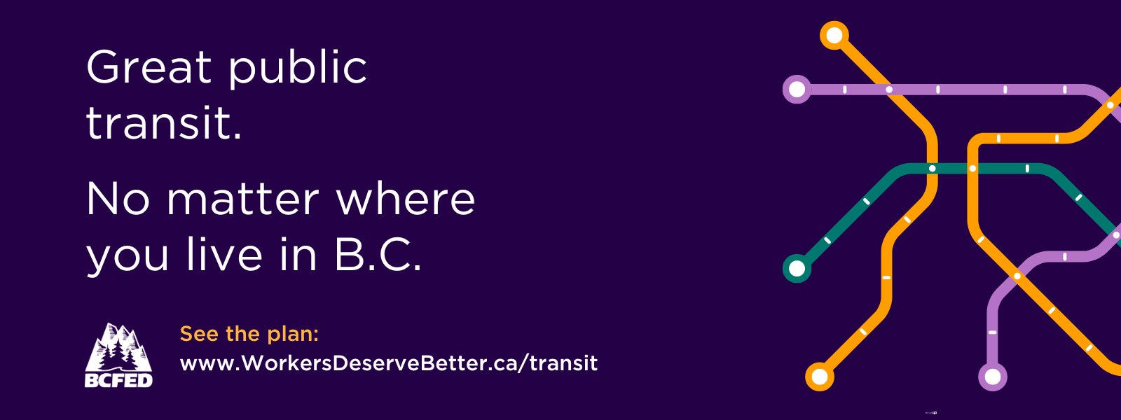 Great public transit. No matter where in BC you live.