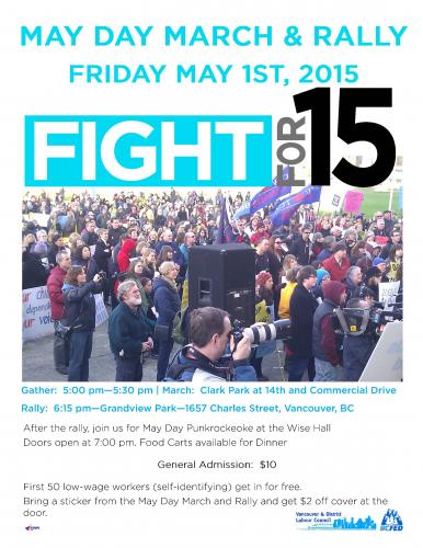 Fight for $15 May Day March and Rally 